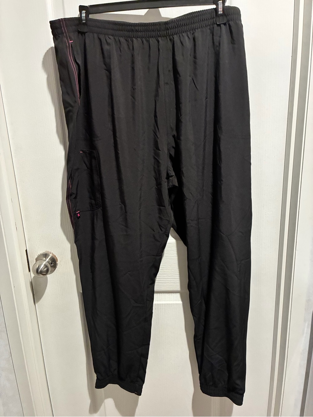 Women’s Black Elastic-Waist scrub pants